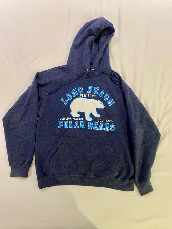 Jerzees Other - Jerzees Navy Long Beach Polar Bears Pullover Hoodie